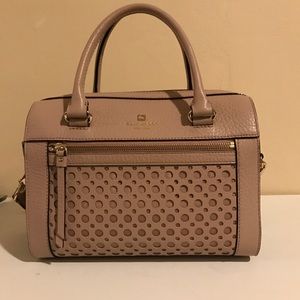 Delaney Perri Lane Bubbles Blush Leather Satchel
